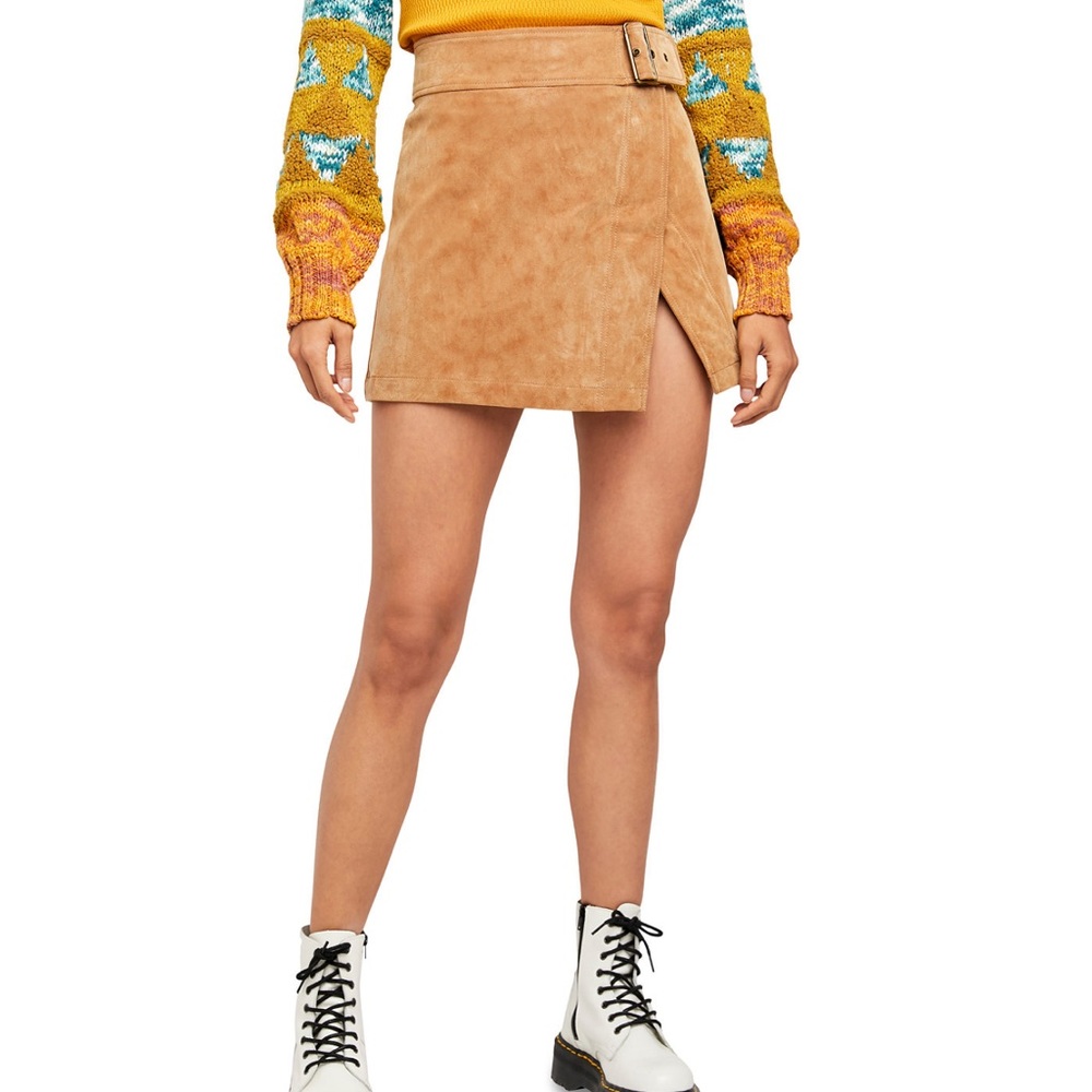 Free people wrap mini skirt - NWT